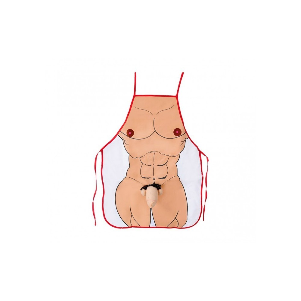 748985 Idée de cadeau tablier homme sexy avec pénis en peluche et en relief