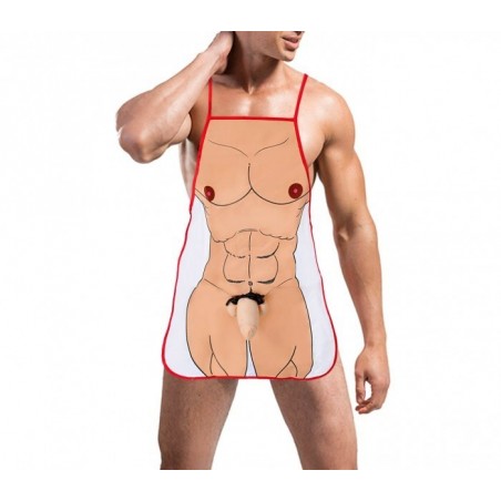 748985 Idée de cadeau tablier homme sexy avec pénis en peluche et en relief