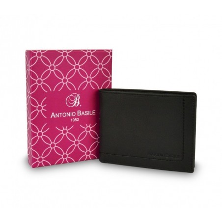 Portefeuille pour hommes 8806-PSB25 en cuir ANTONIO BASILE avec portemonnaie