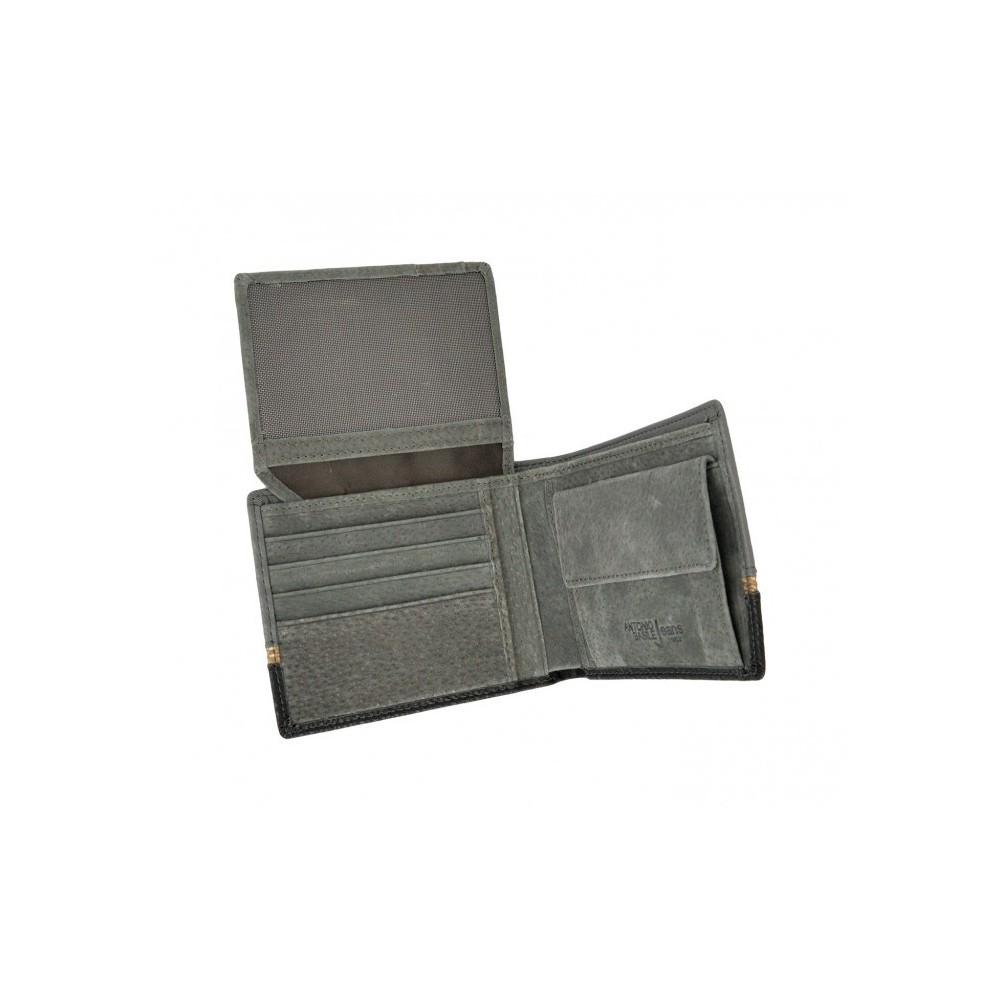 Portefeuille pour hommes 8806 PSB30 en cuir ANTONIO BASILE avec portemonnaie
