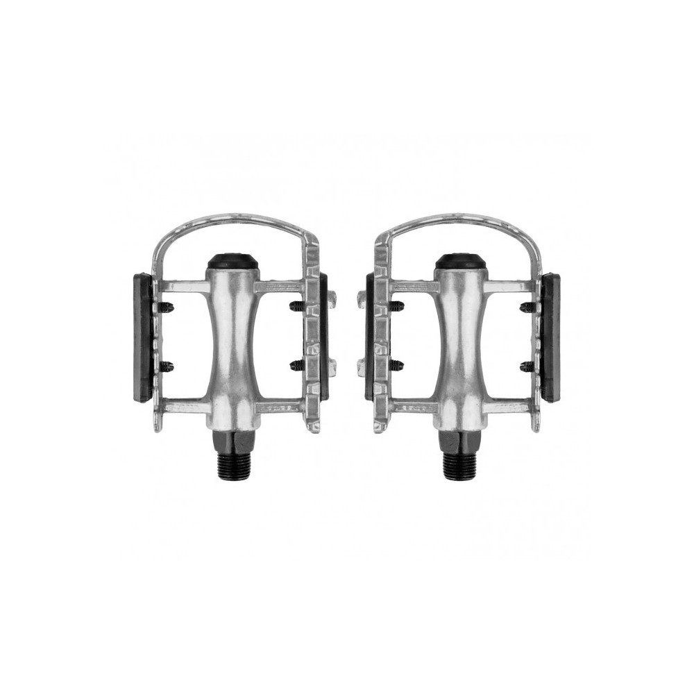 Paire de pédales vélo de rechange en aluminium FLAT broche ø 14,2 mm 300057