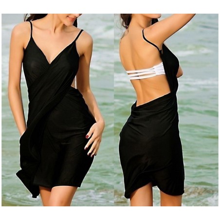 Sarong paréo Cover Up Bikini Wrap robe de maillot de bain convertible
