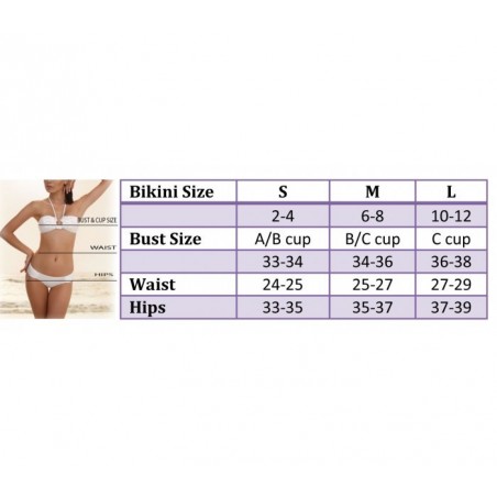 Maillot de bain Bikini mod. Brigitte par MWS AHEAD avec double bande et triangle