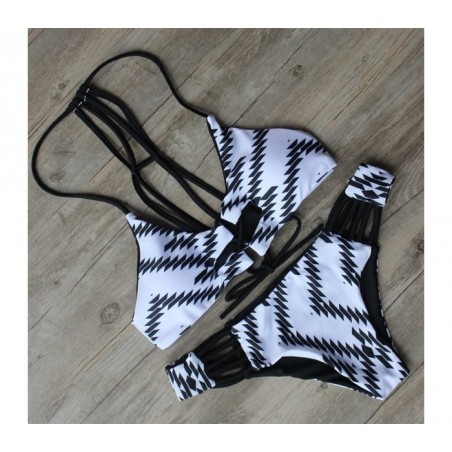 Maillot de bain Bikini modèle Kamala fantaisie ethnique by MWS AHEAD