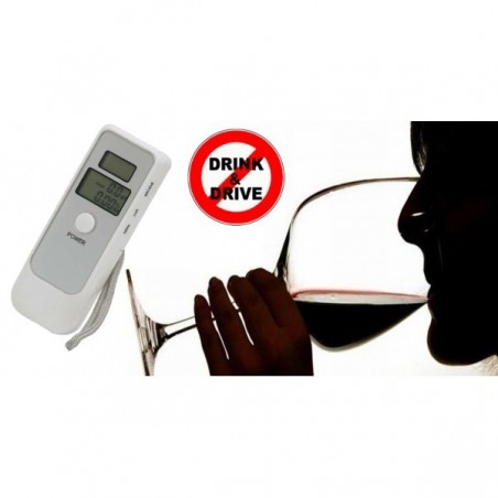 Alcootest portable LCD double affichage numérique avec horloge blanche