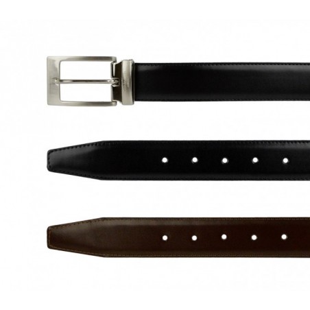 Ceinture CK014 B36 en cuir CALVIN KLEIN avec boucle en acier poli 110 / 125 cm