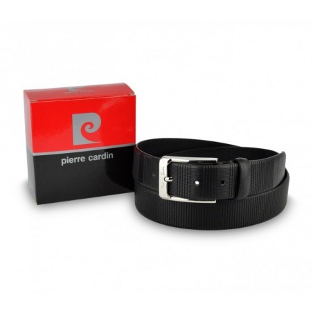 Ceinture pour homme 8005 en vrai cuir PIERRE CARDIN avec boucle en acier poli