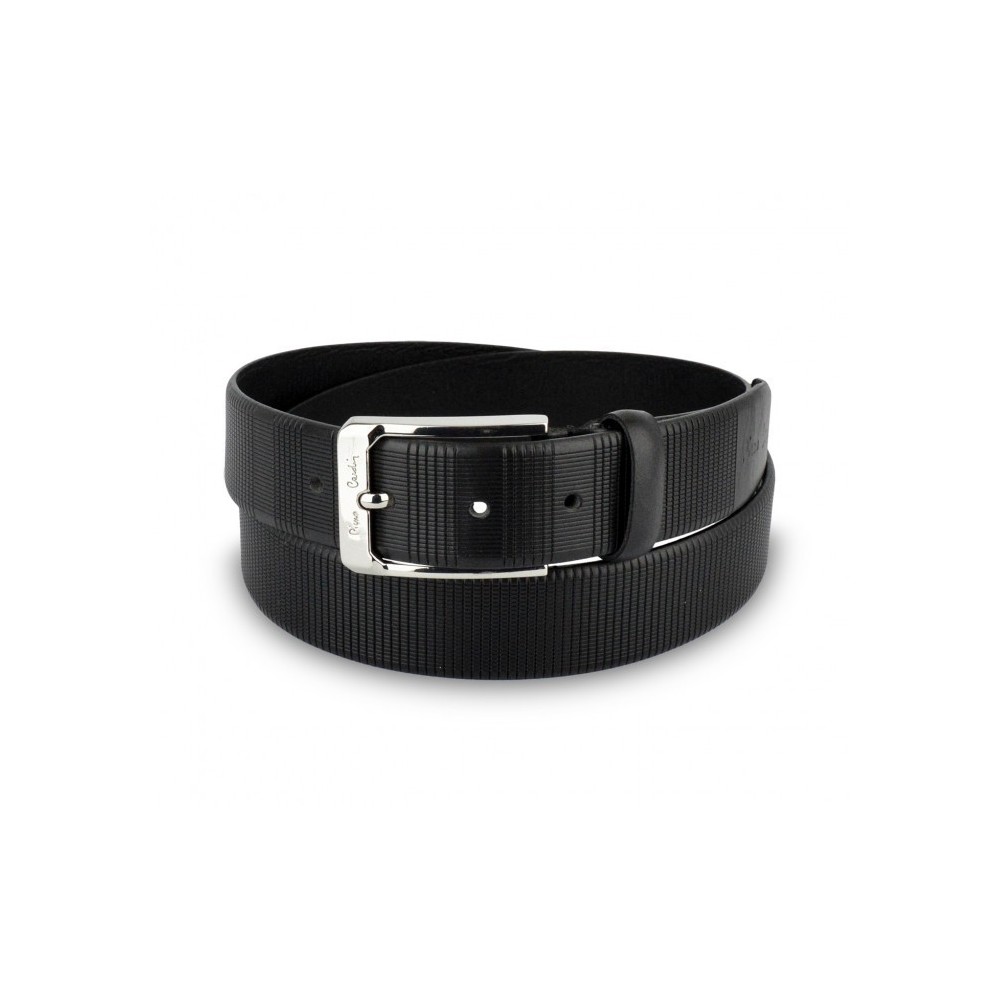 Ceinture pour homme 8005 en vrai cuir PIERRE CARDIN avec boucle en acier poli