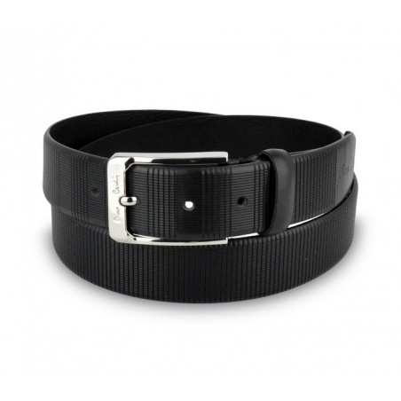 Ceinture pour homme 8005 en vrai cuir PIERRE CARDIN avec boucle en acier poli