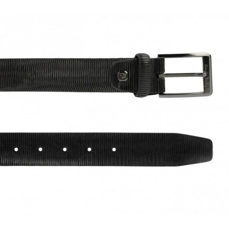 Ceinture homme 8013 en vrai cuir PIERRE CARDIN marron et noire boucle avec logo  Ceinture homme 8013 en vrai cuir PIERRE CARDIN marron et noire boucle avec logo