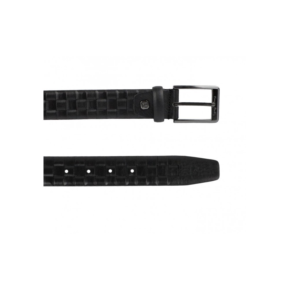 Ceinture pour homme 8006 en vrai cuir PIERRE CARDIN motif quadrillé