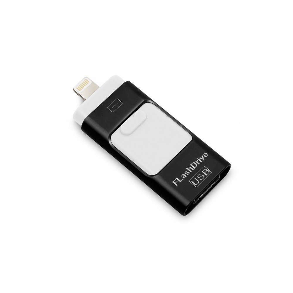 Clef USB 3 en 1 connecteurs ligntning micro usb 64Go flash drive storage