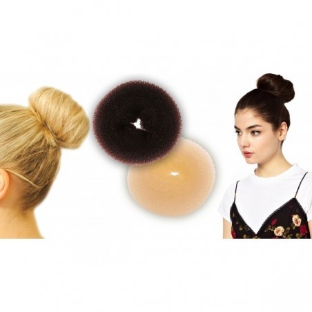 Élastiques d'arrêt de coiffure en nylon - chignon - donut - accesoire cheveux