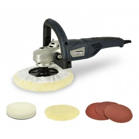 Ponceuse polisseuse S1P-180 pour auto OXFORD avec poignée et accessoires 1400 W