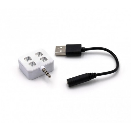 221791 Mini Flash à 4 LED pour selfies compatibles avec Samsung et Apple