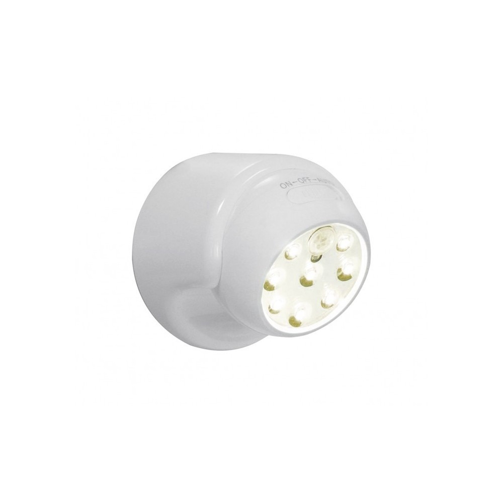 341780 Spot 8 LED 360 degrés à détecteur de mouvement avec bouton ON-OFF
