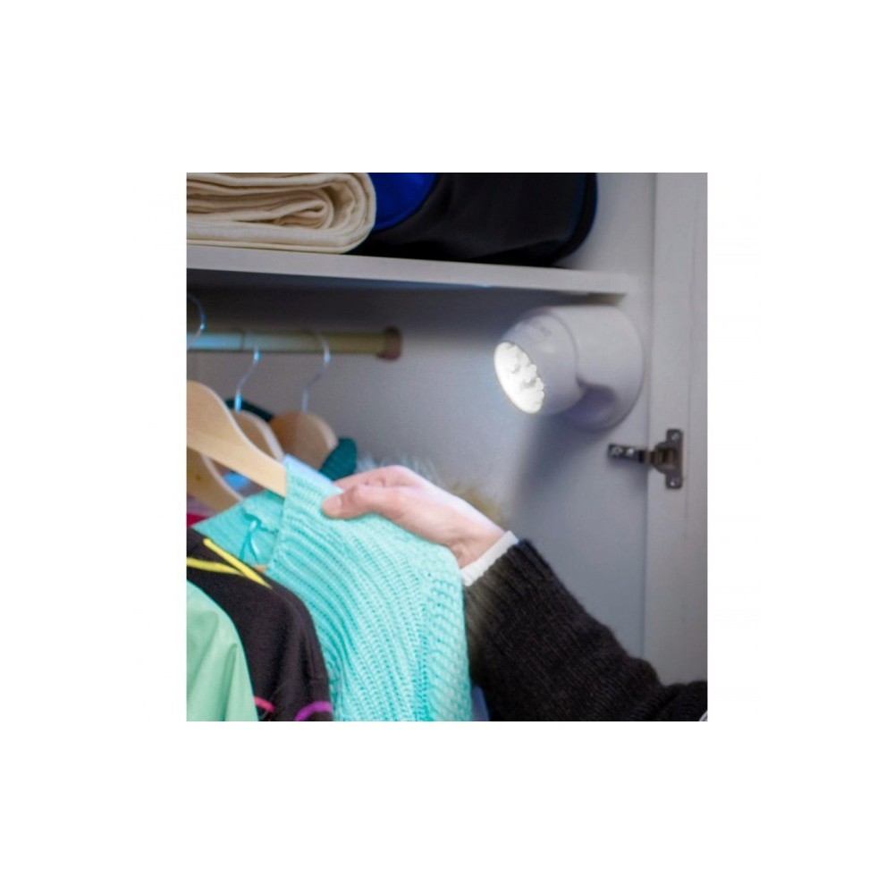 341780 Spot 8 LED 360 degrés à détecteur de mouvement avec bouton ON-OFF