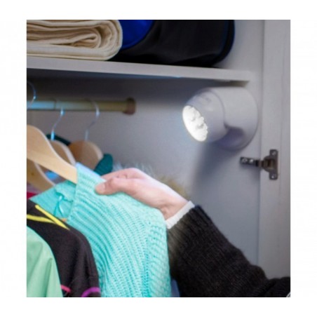 341780 Spot 8 LED 360 degrés à détecteur de mouvement avec bouton ON-OFF