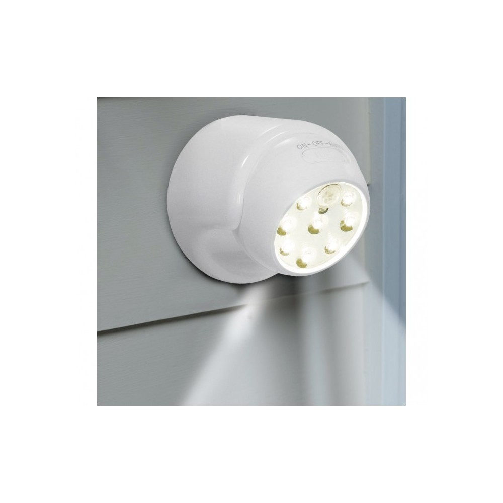 341780 Spot 8 LED 360 degrés à détecteur de mouvement avec bouton ON-OFF
