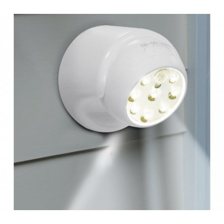 341780 Spot 8 LED 360 degrés à détecteur de mouvement avec bouton ON-OFF