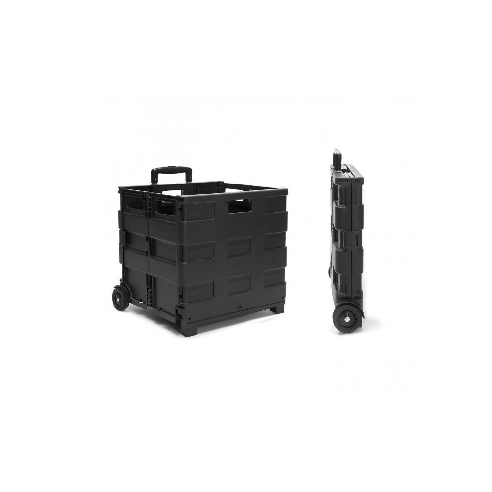 334115Chariot de course trolley pliable en plastique 25 kg max