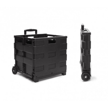 334115Chariot de course trolley pliable en plastique 25 kg max