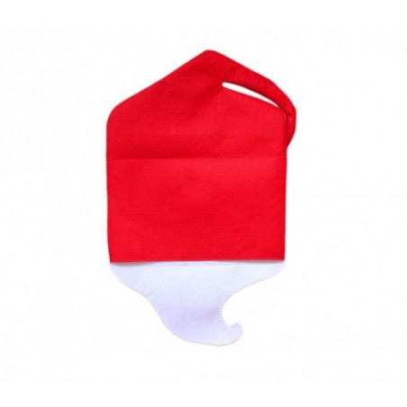 3027 Ensemble de deux housses de chaise de Noël - Père et Mère Noël en Relief 