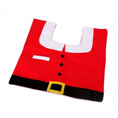 3036 Ensemble de décoration de toilettes Père Noël siège ,tapis et porte-rouleau