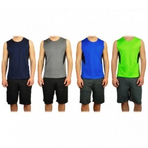 Ensemble de sport pour hommes modèle TECHNICOLOR short et débardeur