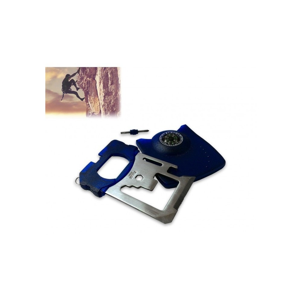 Multi-outils 11 en 1- carte survie - multi-fonction