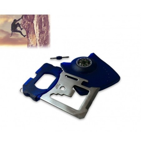 Multi-outils 11 en 1- carte survie - multi-fonction