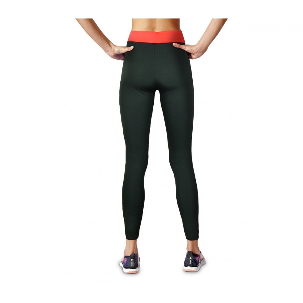 Leggings de sport KZ-311 pour les femmes avec des déchirure et des détails fluo 