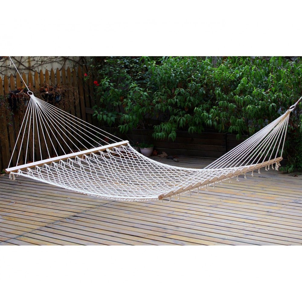 Hamac de jardin 276853 en tissu tissé 200 x 80 cm