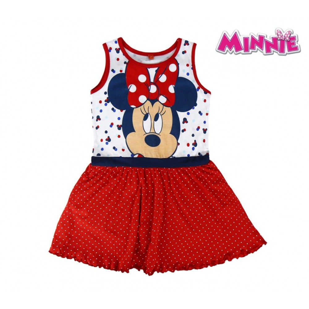 Robe MINNIE pour les filles 2200001969 tailles de coton de 2 à 6 ans