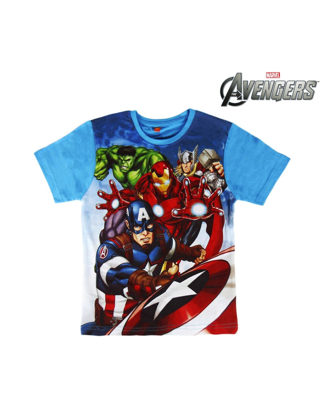 T shirt enfant AVENGERS 2200001960 en coton taille de 6 10 ans