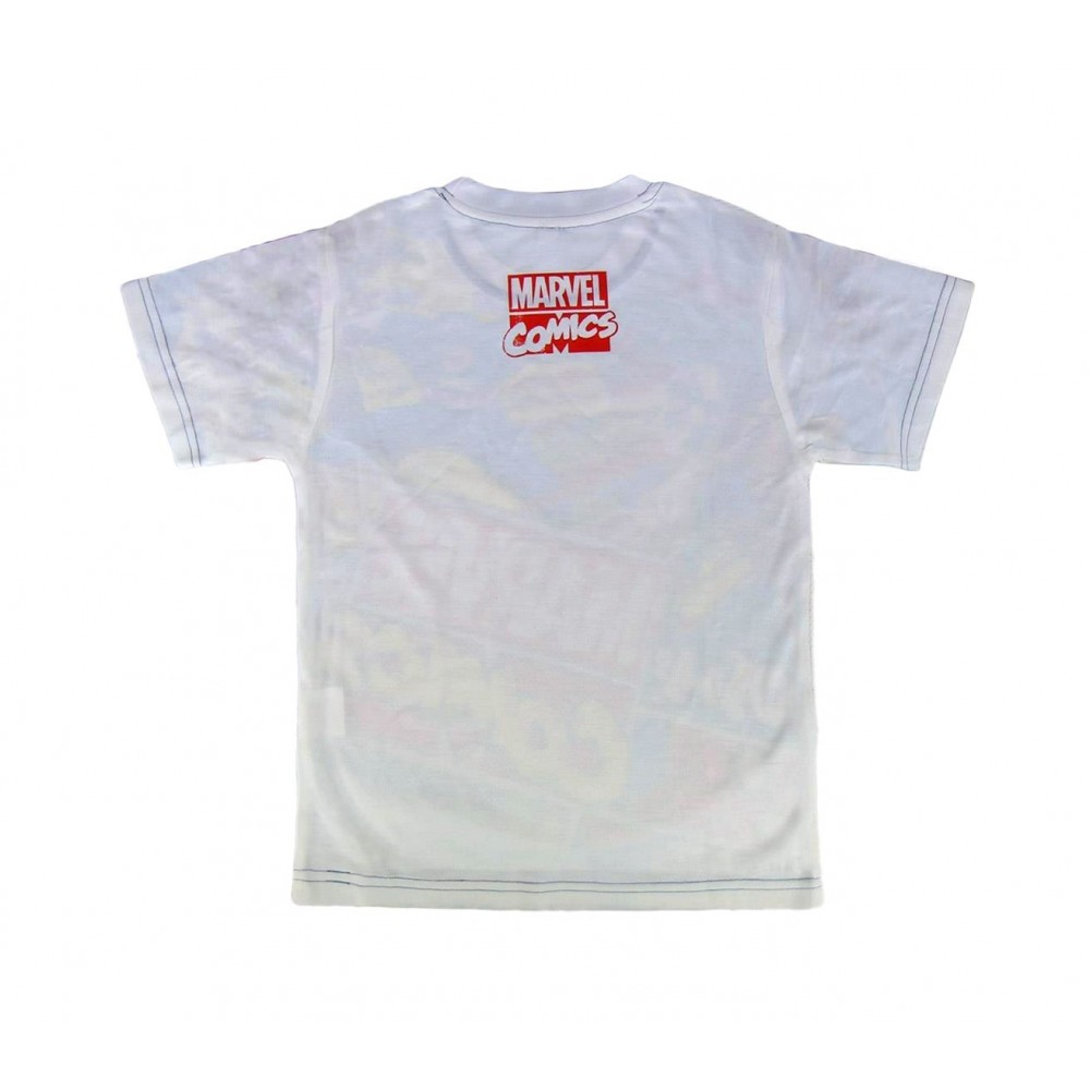 T-shirt enfant MARVEL COMICS 2200001985 perforé parcelle de 6 à 12 ans