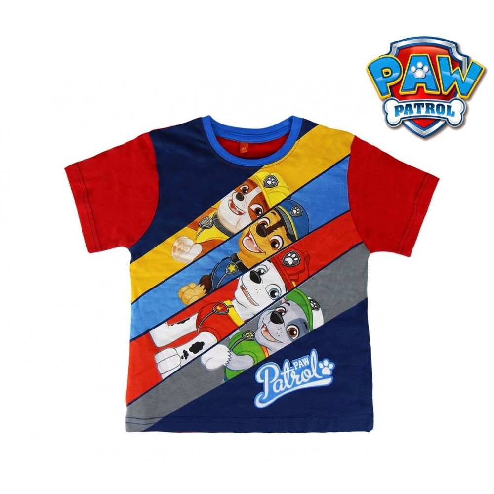 T-shirt enfant PAT PATROUILLE 2200001945 en coton de tailles 2 à 6 ans