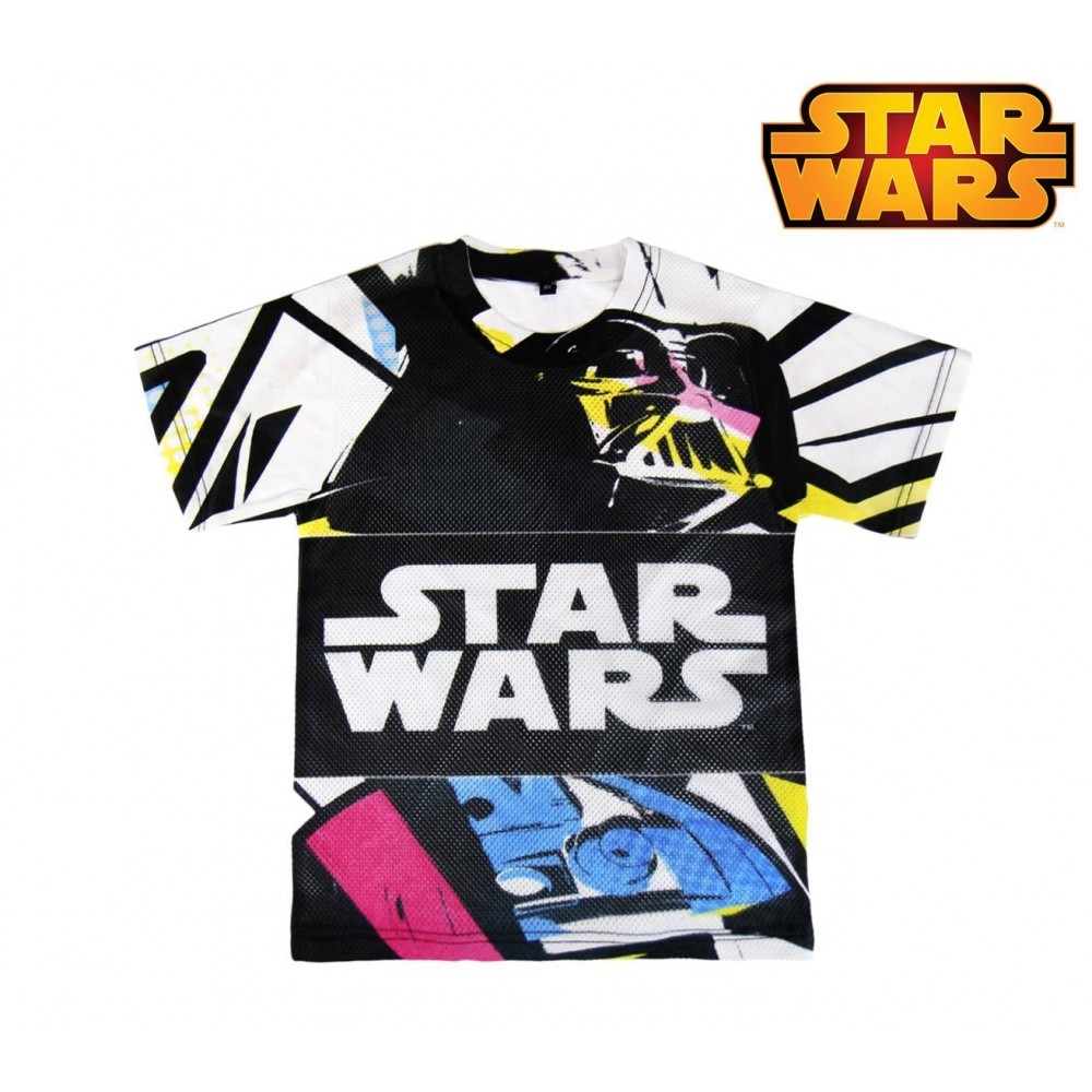 T-shirt enfant STAR WARS 2200001984 coton perforé de 6 à 12 ans