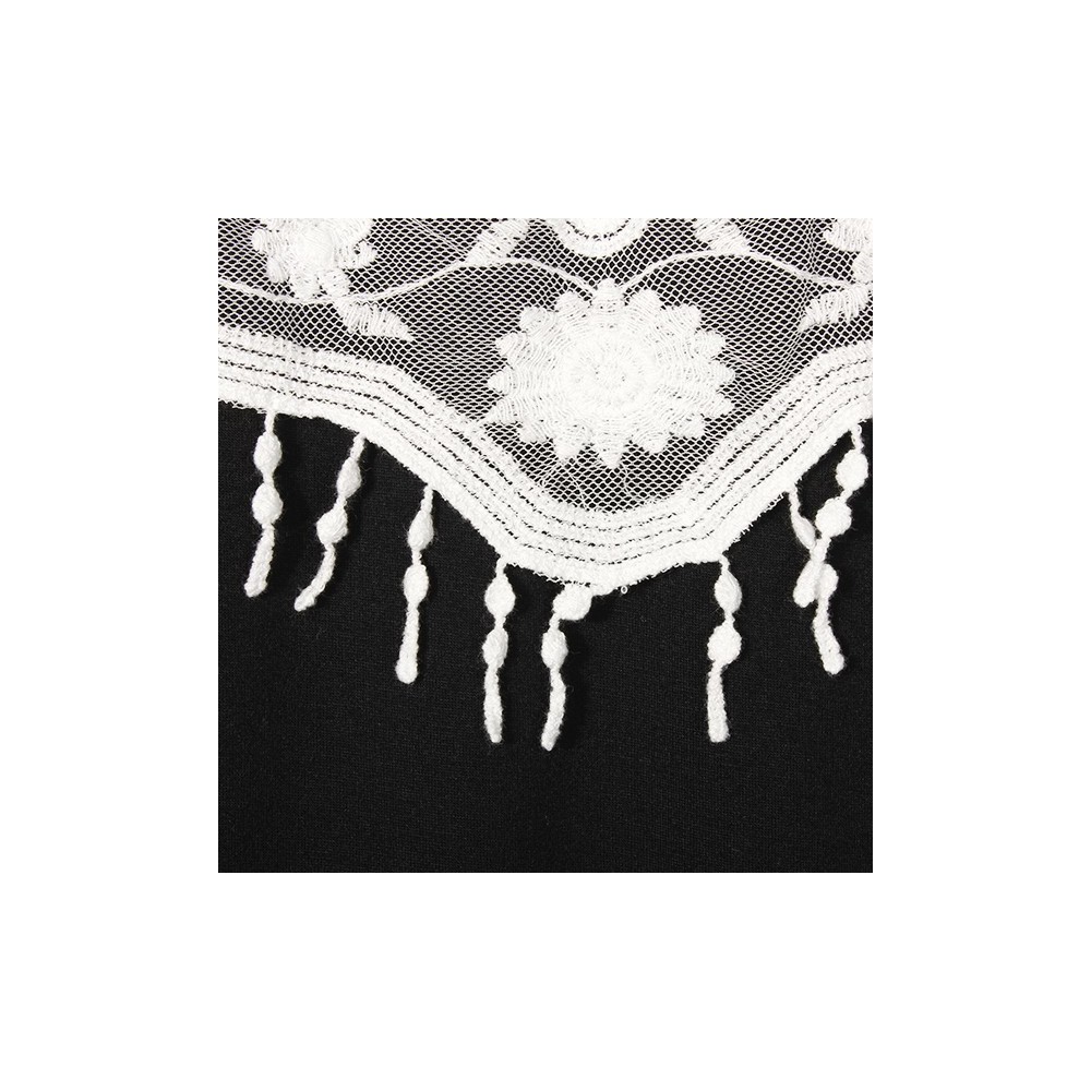 T-shirt mod. Munich Manches courtes noir et gris col mode féminine femme fille