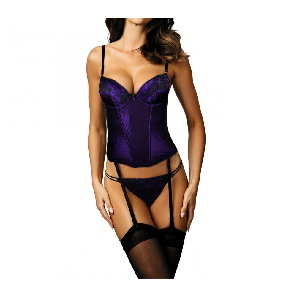  Corset lingerie sexy tenue string ZH0061 mod.ROXY avec jarretières