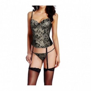 Corset lingerie sexy tenue string ZH0063 mod.SENSUAL en deux couleurs 2