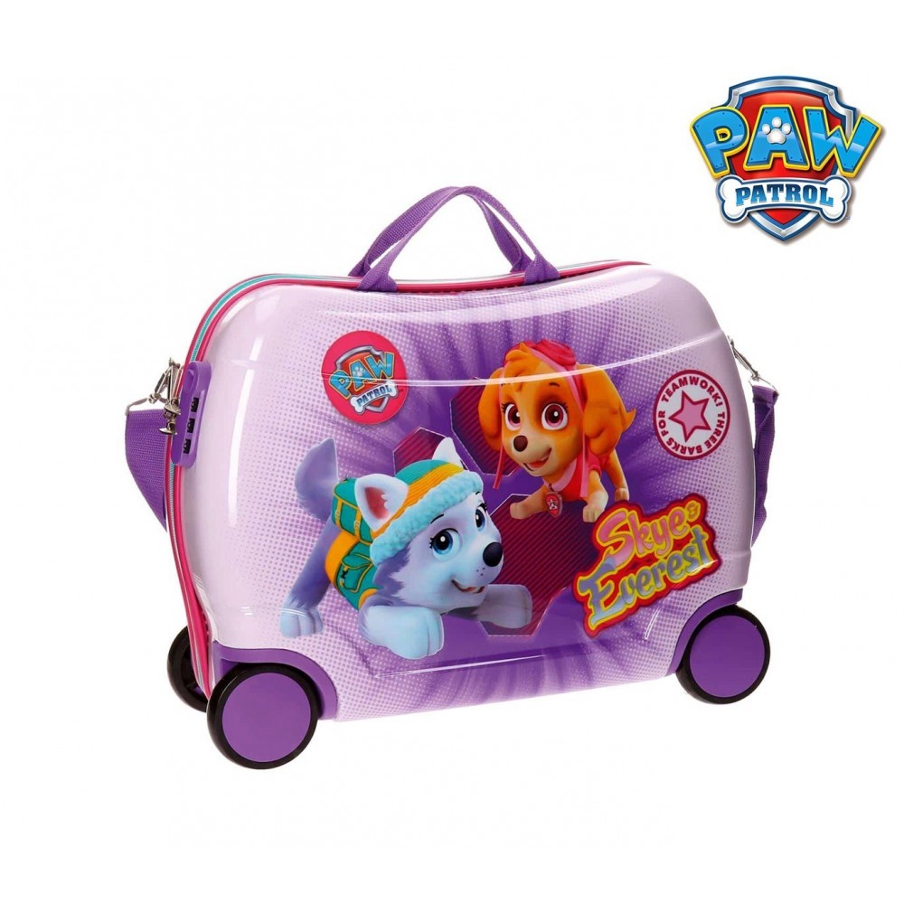 C2799951 Valise chevauchable rigide PAT PATROUILLE FILLES 50x39x20cm