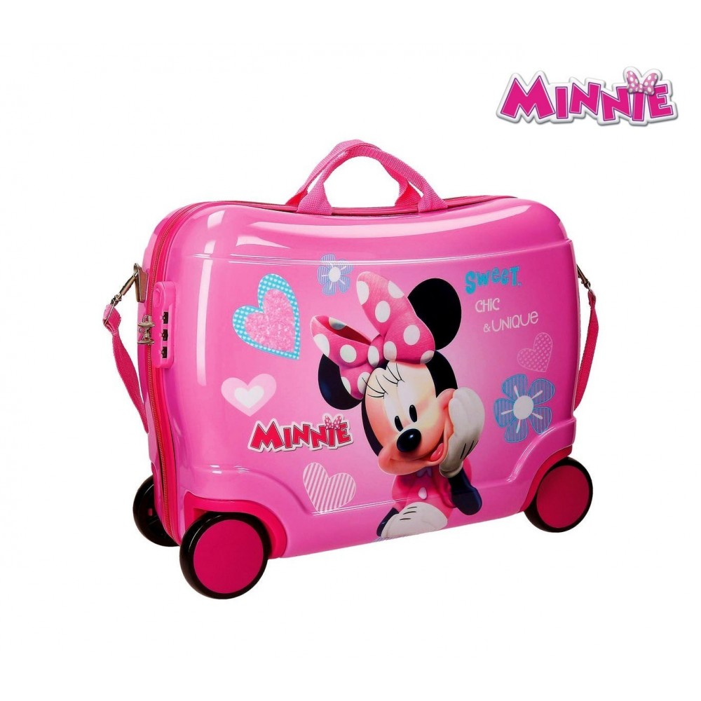 2899951 Valise chevauchable rigide Minnie Mouse 50x39x20cm
