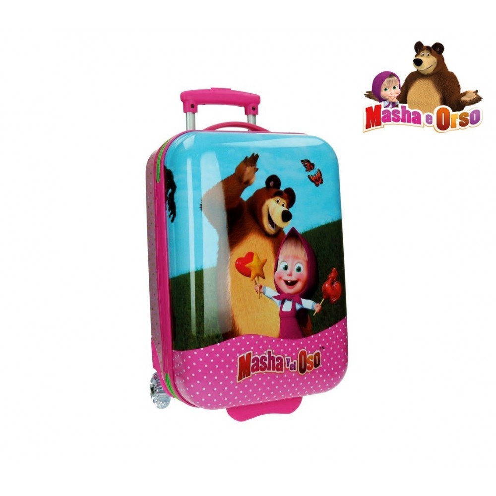 2650351 Valise rigide ABS Masha et ours 31 x 55 x 20 cm