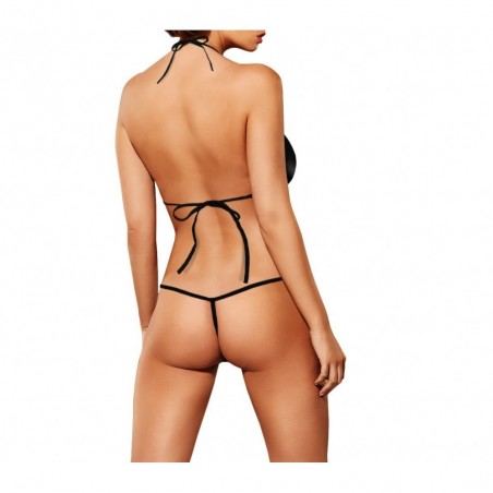 Body sexy échancré avec string art. 90473 Mod. EXTREME taille unique