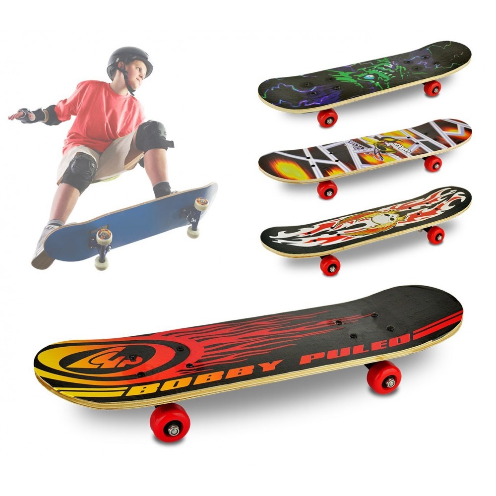 748273 Skateboard enfants adolescents 4 roues différents modèles 59 x