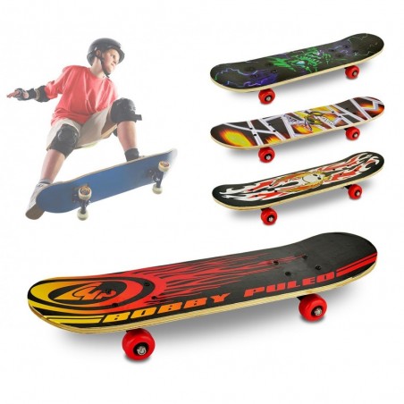 748273 Skateboard enfants adolescents 4 roues différents modèles 59 x 15 x 8 CM