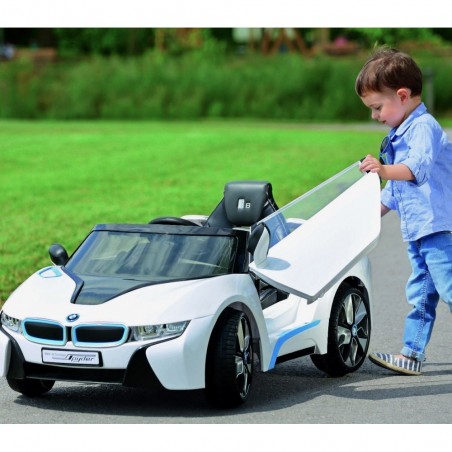 Voiture électrique LT838 pour enfants BMW monoplace i8 12V avec télécommande