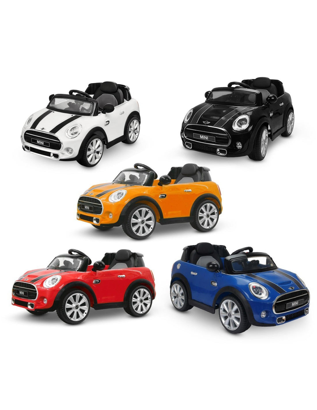 voiture électrique pour enfant Mini Cooper S 12 V blanche