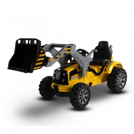 LT 843 Tractopelle électrique pour enfant monoplace 12V pelleteuse avec sons